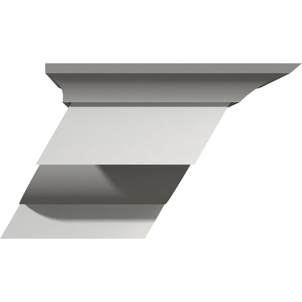 Ekena Millwork 7 1/2"W x 6 1/4"D x 4"H Nexus Bracket, Left - BKT07X04X06NE-L