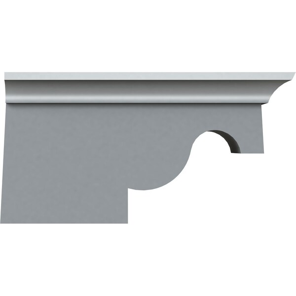 Ekena Millwork 7 1/2"W x 6 1/4"D x 4"H Nexus Bracket, Left - BKT07X04X06NE-L