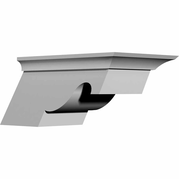 Ekena Millwork 7 1/2"W x 6 1/4"D x 4"H Nexus Bracket, Left - BKT07X04X06NE-L