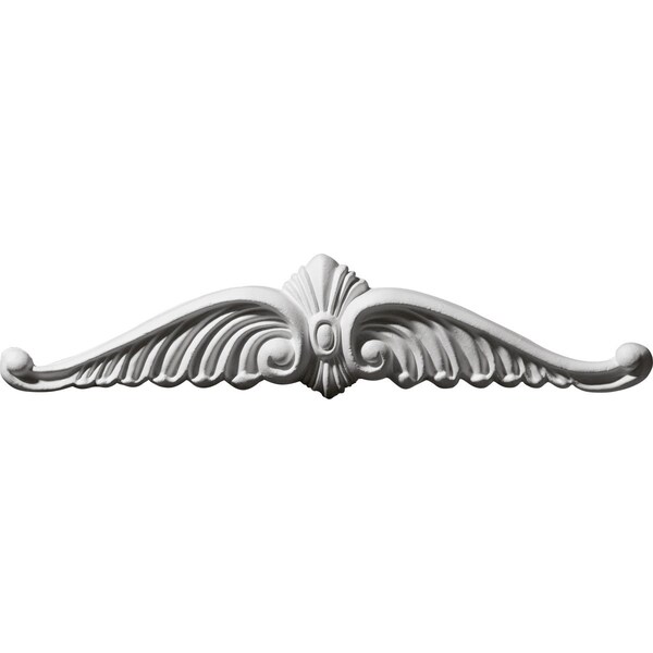 Ekena Millwork 10 5/8"W x 2 1/4"H x 3/4"P Wings Center Onlay - ONL10X02X01WI