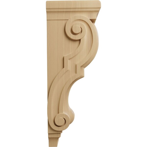 Ekena Millwork 6 1/2"W x 8"D x 22"H Small Jumbo Traditional Wood Corbel, Cherry - CORW07X08X22TRCH