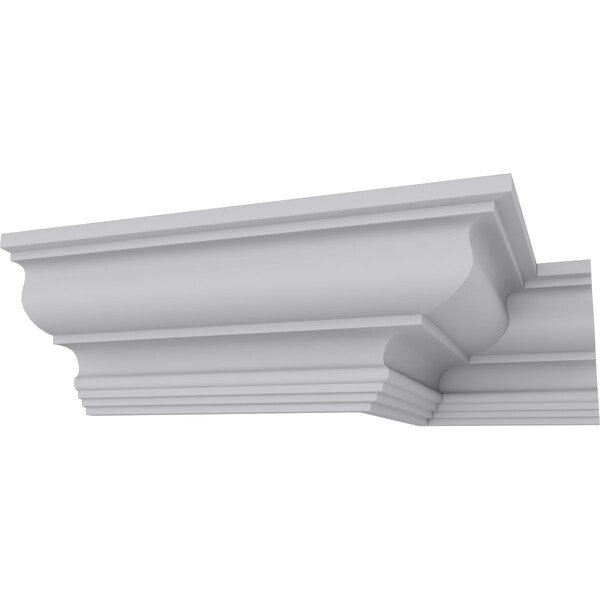 Ekena Millwork 3 7/8"H x 3 7/8"P x 5 1/2"F x 94 1/2"L Gorleen Crown Moulding - MLD03X03X05GO