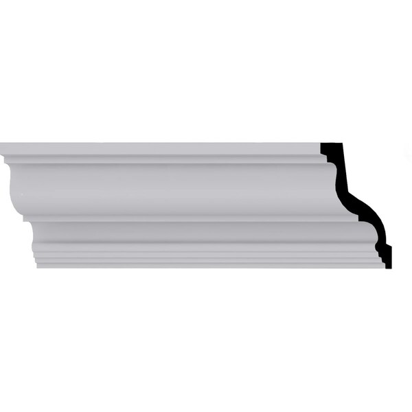 Ekena Millwork 3 7/8"H x 3 7/8"P x 5 1/2"F x 94 1/2"L Gorleen Crown Moulding - MLD03X03X05GO