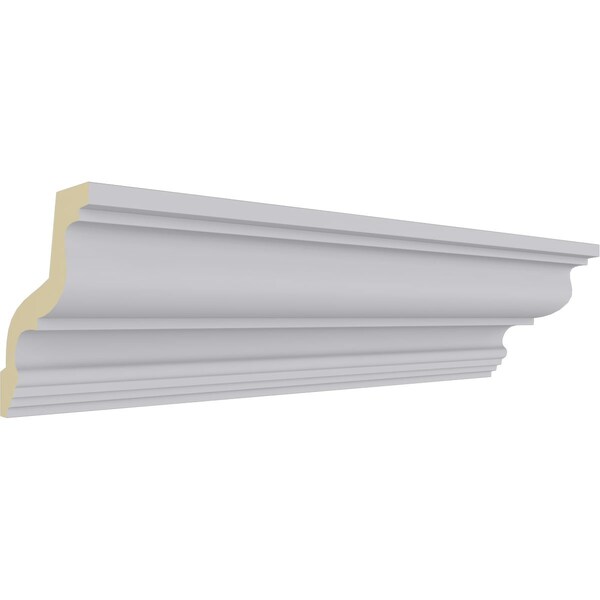 Ekena Millwork 3 7/8"H x 3 7/8"P x 5 1/2"F x 94 1/2"L Gorleen Crown Moulding - MLD03X03X05GO