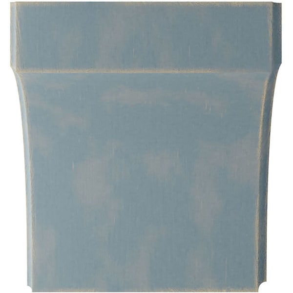 Ekena Millwork 5 1/4"W x 4"D x 6"H Clarksville Wood Vintage Decor Bracket, Driftwood Blue - BKTWD05X04X06CVBU