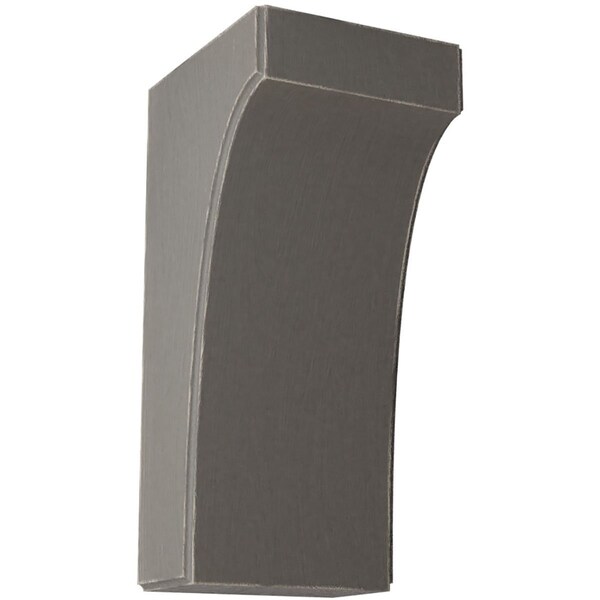 Ekena Millwork 5 1/4"W x 6"D x 12"H Clarksville Wood Vintage Decor Bracket, Reclaimed Grey - BKTWD05X06X12CVGY