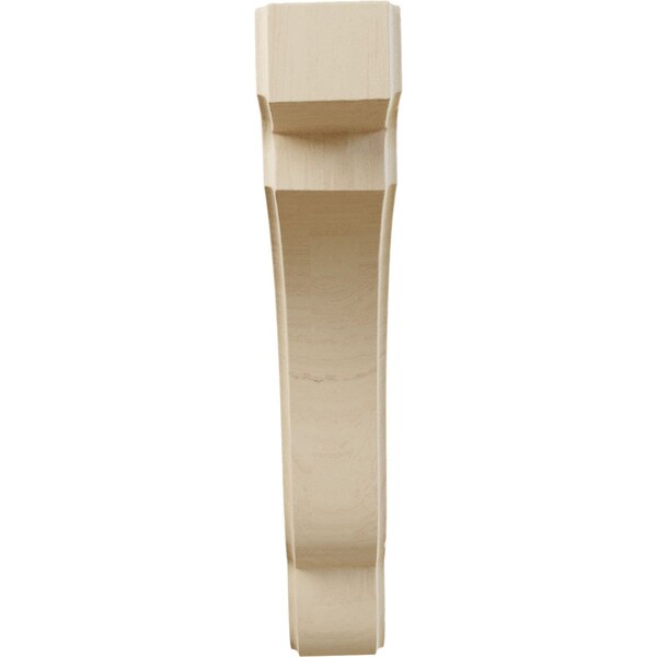 Ekena Millwork 1 3/4"W x 7 1/4"D x 9 1/2"H Bedford Wood Bracket, Rubberwood - BKTW02X07X10BERW
