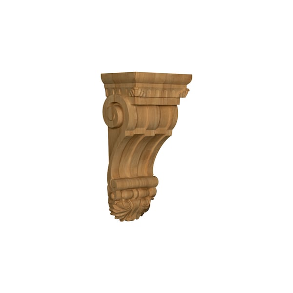 Osborne Wood Products 14 x 7 x 5 1/4 Tivoli Fluted Corbel in Rubberwood (paintgra - 891997RW