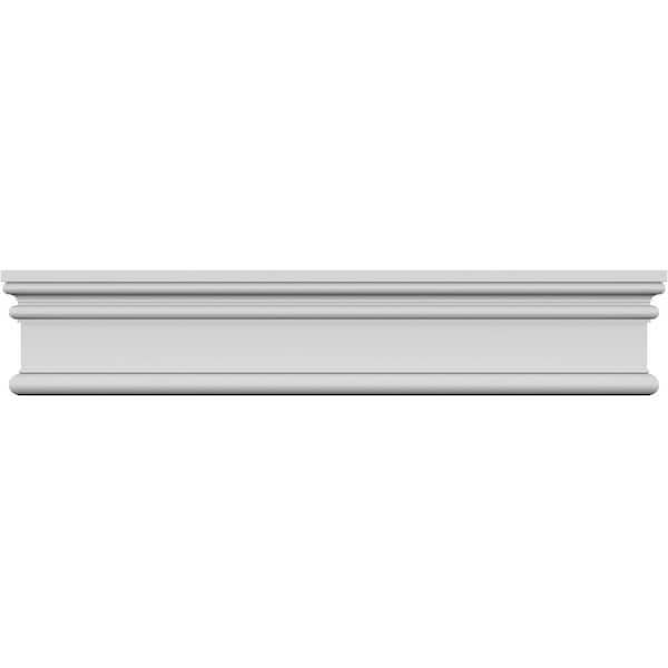 Ekena Millwork 50" Bottom Width x 51 1/8" Top Width x 3 1/2"H x 7/8"P Bedford Crosshead - CRH03X50BE