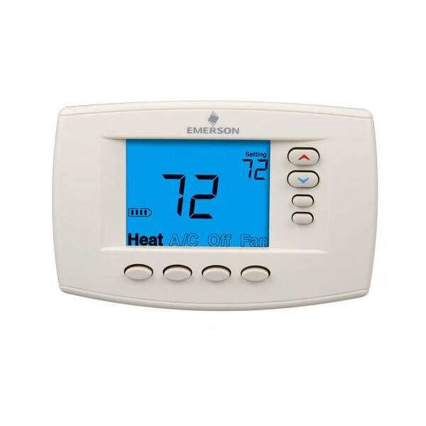 White-Rodgers Programmable Thermostat, Digital, 7D, 4H/2C, 45 Degrees to 99 Degrees F - 1F95EZ-0671