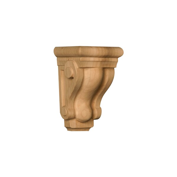 Osborne Wood Products 4 1/2 x 2 3/4 x 2 5/8 Petite Classic Corbel in Rubberwood ( - 891953RW