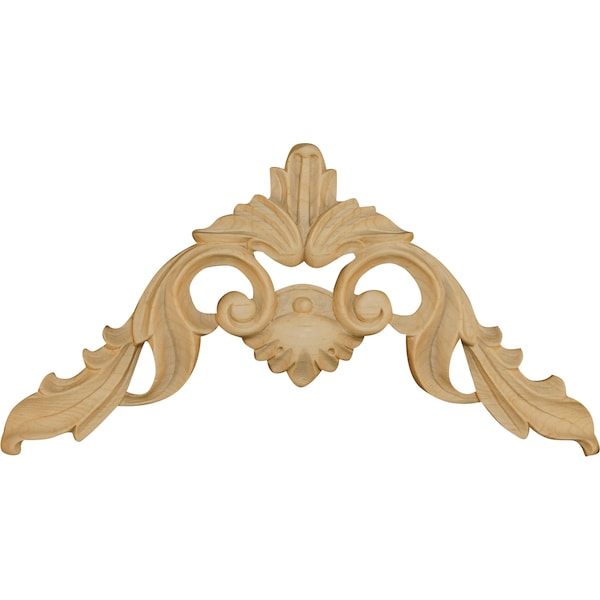 Osborne Wood Products 5 3/4 x 10 1/2 x 3/4 Corner Applique in Knotty Pine - 7605P