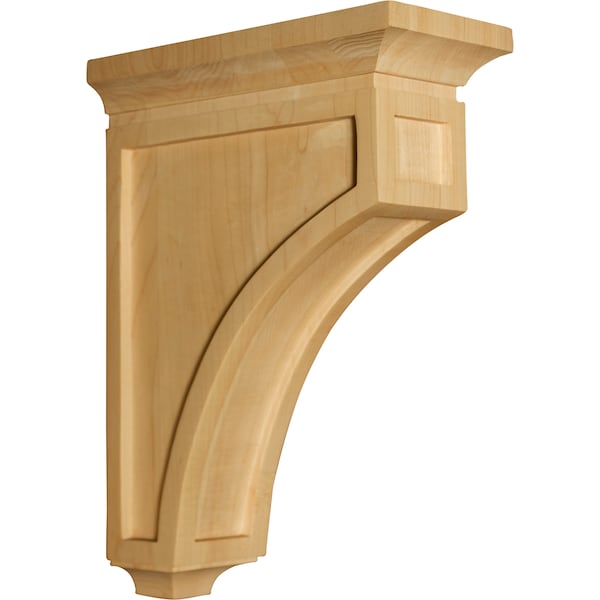 Osborne Wood Products 12 1/4 x 3 1/2 x 8 Athens Mission Corbel in White Oak - 8023WO