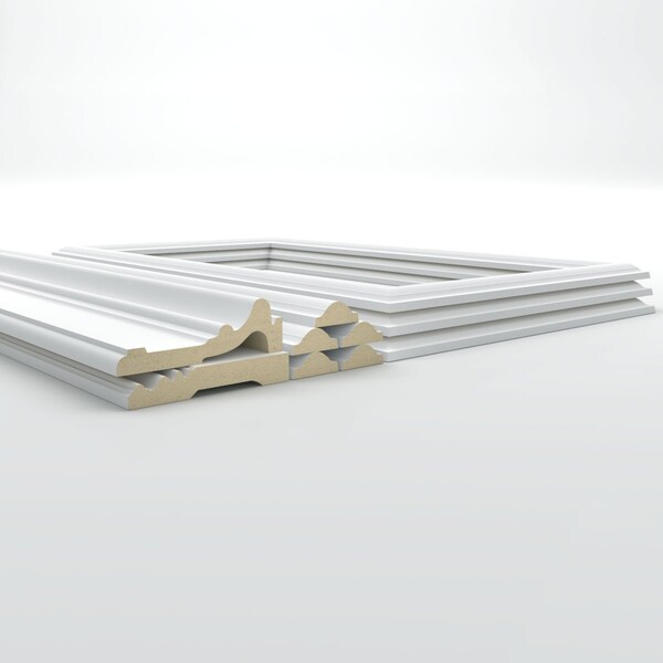 Ekena Millwork Wainscot Paneling Kit, Urethane, 94-1/2 in L, Factory Primed - WPKUST042P096