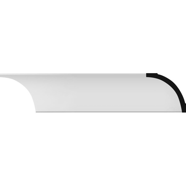 Ekena Millwork SAMPLE - 8 1/2"H x 8 1/2"P x 12"F x 12"L Medway Traditional Smooth Crown Moulding - SAMPLE-MLD08X08X12ME