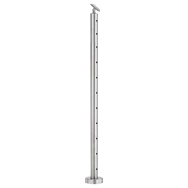 Lavi Industries Cable Rail Center, SS, 42" H, 1-43/64" L - 49-C424/42/F/B/C/AS