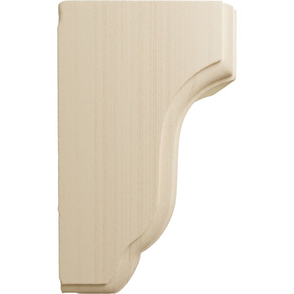 Ekena Millwork 2 1/2"W x 2 3/4"D x 4 1/2"H Capistrano Mission Corbel, Rubberwood - COR02X02X04CPRW