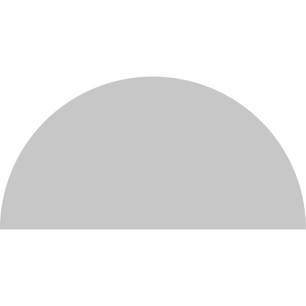 Ekena Millwork Half Round Sunburst Architectural Grade PVC Pediment, 68"W x 34"H x 2"P - PEDPS068X340HRO01