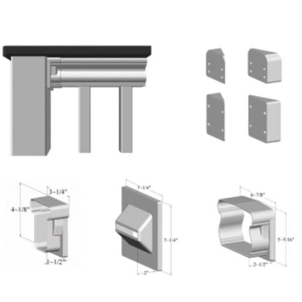 Superior Plastic Products 200 Series Stair Rail Mounting Bracket - 930220400-01