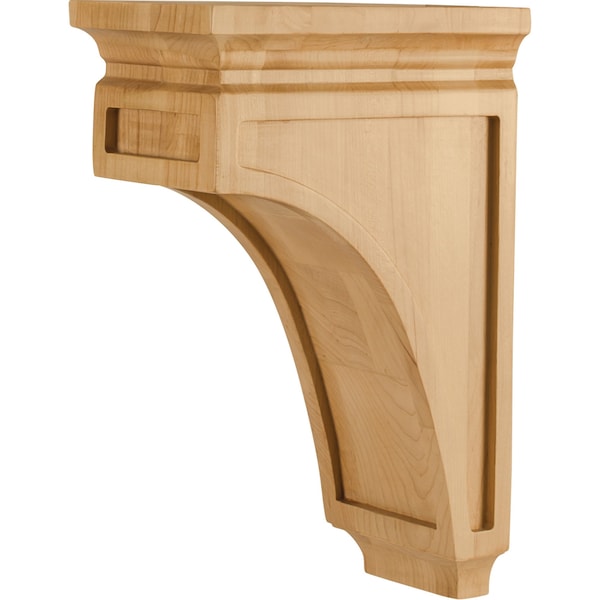 Hardware Resources 5" Wx8"Dx12"H Rubberwood Mission Corbel - CORO-4-RW
