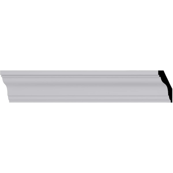Ekena Millwork 2 3/4"H x 2 3/4"P x 3 7/8"F x 94 1/2"L Orion Traditional Crown Moulding - MLD02X02X03OR