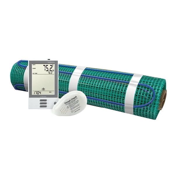 Warmlyyours 1.5 x 33 ft. Floor Heating Kit Tempzone Flex Roll Plus Touch Screen Thermostat, 120V - TRT120-KIT-OT-1.5X33
