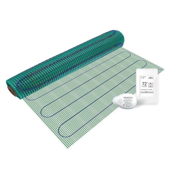 Warmlyyours 3 x 2 ft. Floor Heating Kit Tempzone Flex Roll Plus Touch Screen Thermostat, 120V - TRT120-KIT-OT-3.0X02