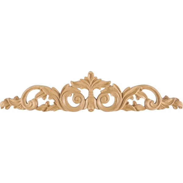 Hardware Resources 20" Wx3/4"Dx4-1/4"H Oak Acanthus Onlay - ONL-02-20OK
