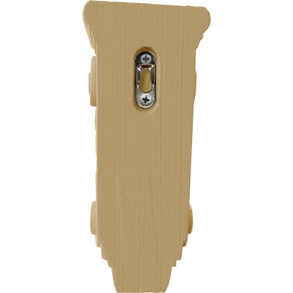 Ekena Millwork 3 1/2"W x 2 7/8"D x 7 3/4"H Small Farmingdale Acanthus Corbel, Alder - COR03X02X07FRAL