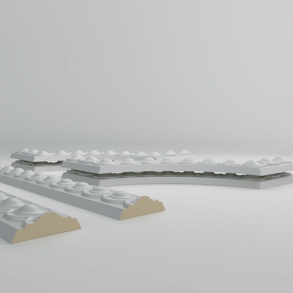 Ekena Millwork 24-in. W x 48-in. H Foster Running Coin Panel Moulding Kit Single Panel - PMLKFO24X48A