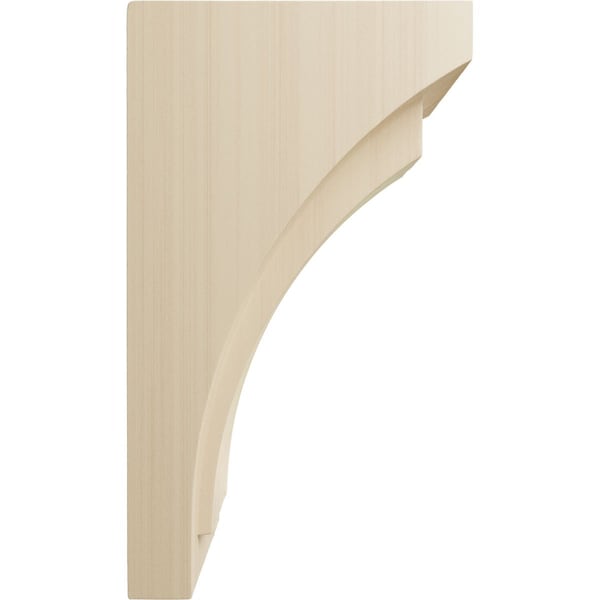 Ekena Millwork 4"W x 5 3/4"D x 10"H Medium Felix Wood Corbel, Rubberwood - CORW04X05X10FERW