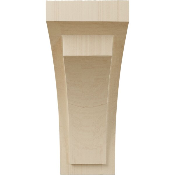 Ekena Millwork 4"W x 5 3/4"D x 10"H Medium Felix Wood Corbel, Rubberwood - CORW04X05X10FERW
