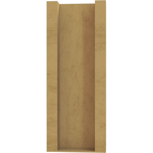 Ekena Millwork 5 1/2-in W x 14-in D x 14-in H Balboa Slat Rough Cedar Woodgrain TimberThane Outlooker, Primed Tan - OUTUR055X14X14BOA24RCPR