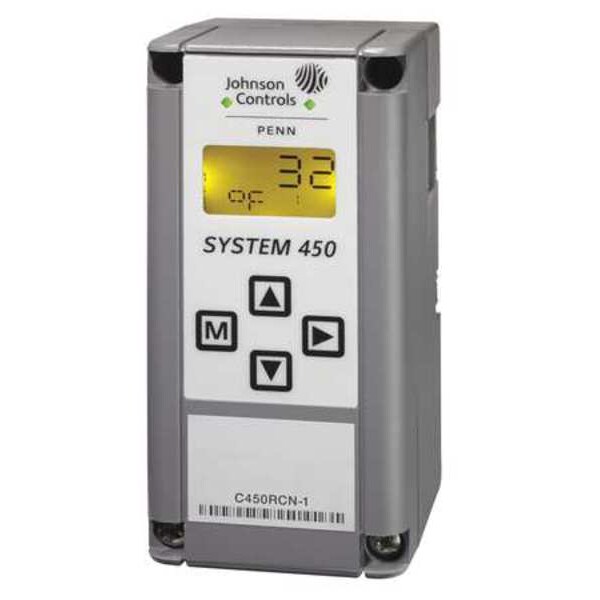 Johnson Controls Reset Control, Open/Close on Rise, -40 Degrees  to 250 Degrees F, SPDT, 24VAC - C450RCN-3C