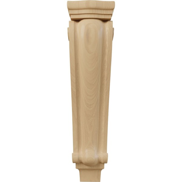 Ekena Millwork 6 3/4"W x 4 1/4"D x 27 1/2"H Extra Large Traditional Pilaster Corbel, Cherry - CORW07X04X27PTCH