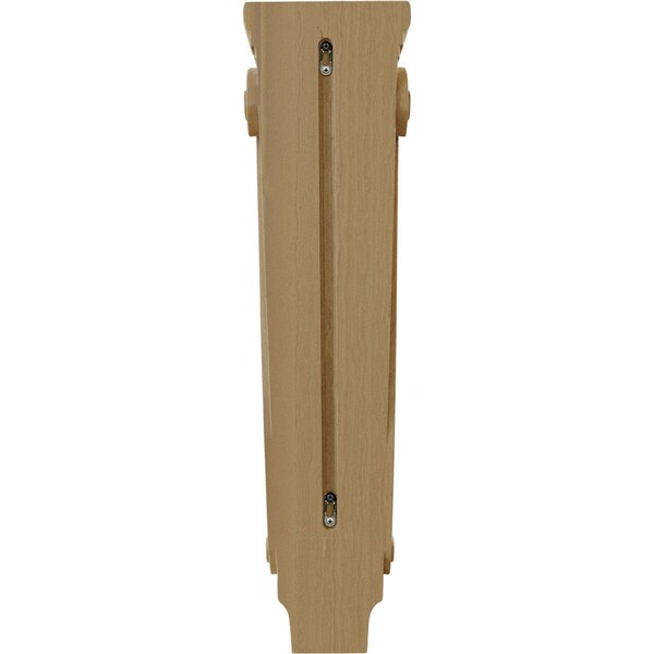 Ekena Millwork 6 3/4"W x 4 1/4"D x 27 1/2"H Extra Large Traditional Pilaster Corbel, Cherry - CORW07X04X27PTCH