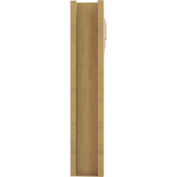 Ekena Millwork 6-in W x 28-in D x 32-in H Funston Block Rough Cedar Woodgrain TimberThane Outlooker, Primed Tan - OUTUR060X28X32FST44RCPR