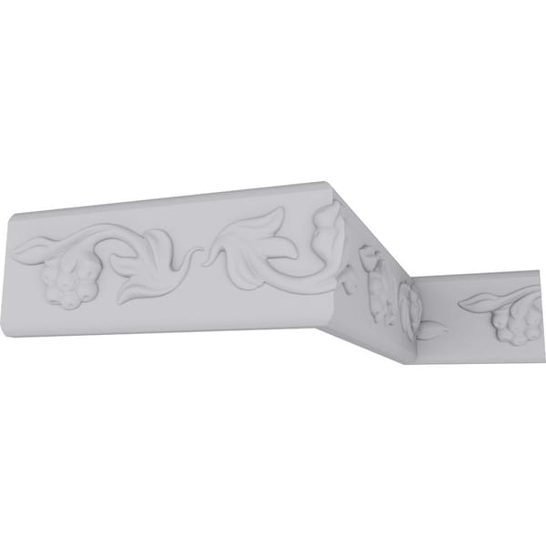 Ekena Millwork 2 1/8"H x 5/8"P x 94 1/2"L Kent Running Flower Panel Moulding - MLD02X00KE