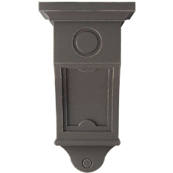 Ekena Millwork 7 1/2"W x 7 1/2"D x 14"H Arts and Crafts Wood Vintage Decor Corbel, Reclaimed Grey - CORWD07X07X14ARGY