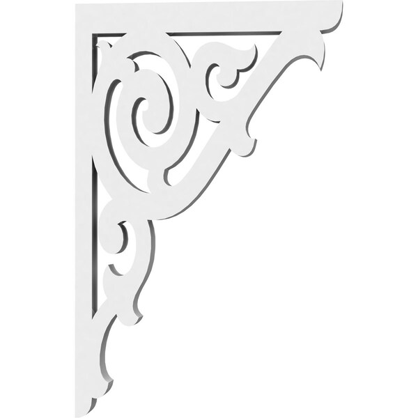 Ekena Millwork Athens Architectural Grade PVC Bracket, 5/8"W X 4 1/2"D X 7"H - BKTP01X04X07AT