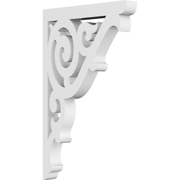 Ekena Millwork Athens Architectural Grade PVC Bracket, 5/8"W X 4 1/2"D X 7"H - BKTP01X04X07AT