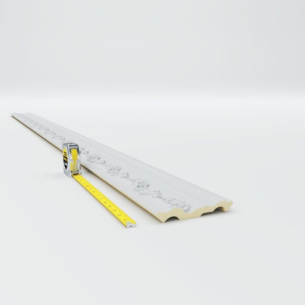 Ekena Millwork 4"H x 3 1/2"P x 5 3/8"F x 94 1/2"L Kent Crown Moulding - MLD04X04X05KE
