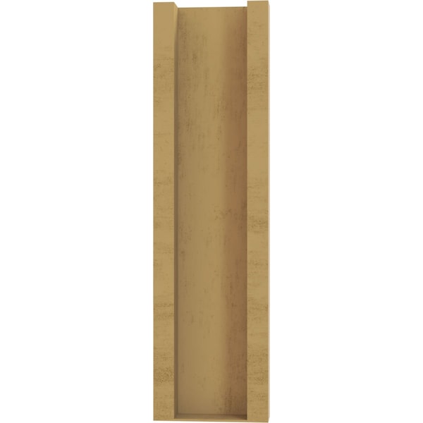 Ekena Millwork 5 1/2-in W x 20-in D x 20-in H Funston Slat Rough Cedar Woodgrain TimberThane Outlooker, Primed Tan - OUTUR055X20X20FST24RCPR