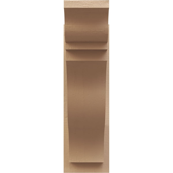 Ekena Millwork 8-in W x 22-in D x 26-in H Funston Trad Rough Cedar Woodgrain TimberThane Outlooker, Primed Tan - OUTUR080X22X26FST04RCPR
