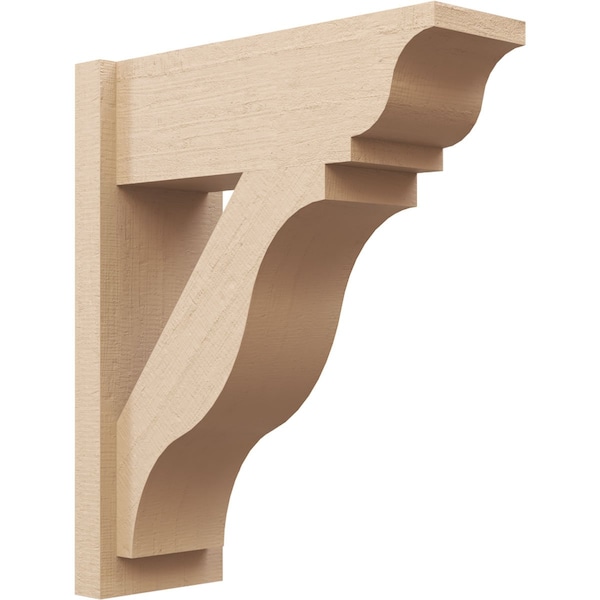 Ekena Millwork 8-in W x 22-in D x 26-in H Funston Trad Rough Cedar Woodgrain TimberThane Outlooker, Primed Tan - OUTUR080X22X26FST04RCPR