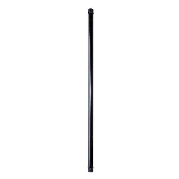 Nuvo Iron 32 in LONG x 3/4 in DIAMETER BLACK ROUND TUBING GALVANIZED STEEL BALUSTERS, 10PK - RDPS32