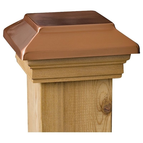 Maine Ornamental Maine Ornamental 72302 Post Cap, 3-1/2 x 3-1/2 in Post/Joist, Plateau Top, 4 in L, 4 in W - 72302