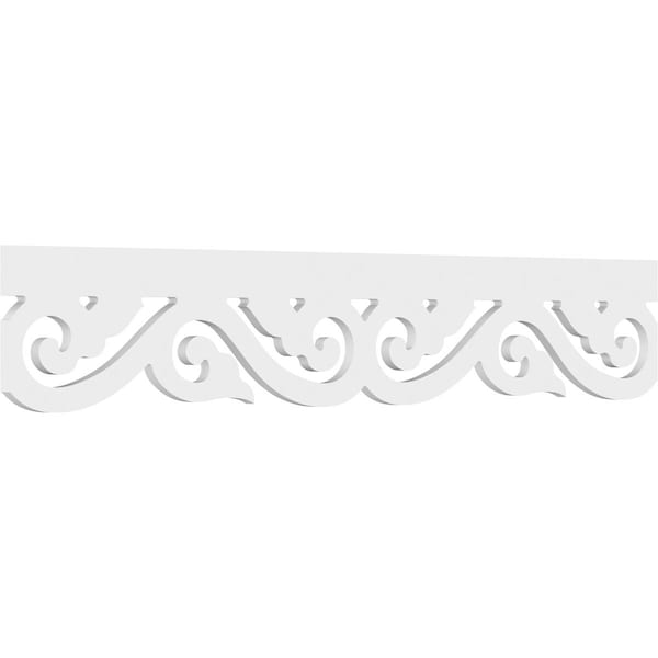 Ekena Millwork Parker Architectural Grade PVC Running Trim, 8"H x 5/8"P x 48"L - RUNP08X0625X48PRK