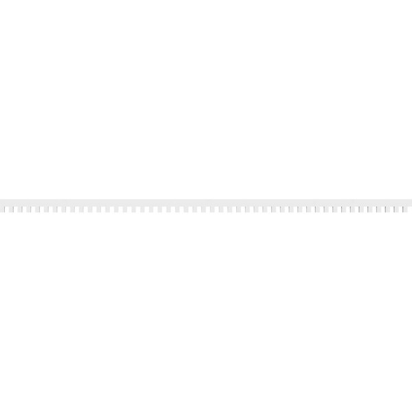 Ekena Millwork Elizabeth Architectural Grade PVC Dentil Trim, 3"H x 1"P x 94"L - DENP03ELZ00