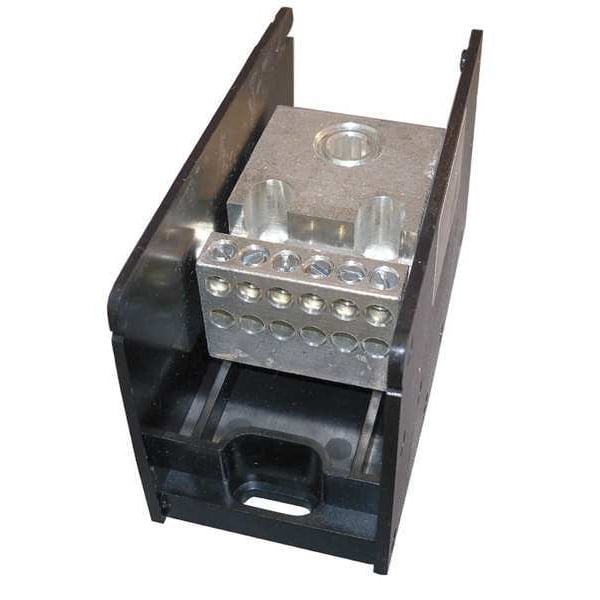 Bloque de distribución de energía Mersen, 350A, 1P, 4AWG-500 MCM, 600V - MPDB69081